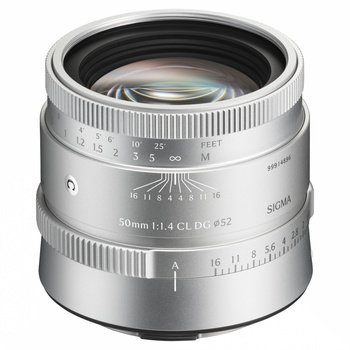 Obiektyw SIGMA 50 mm F1.4 CL DG | Contemporary L-mount (srebrny)
